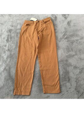 NWT Pact Organic Cotton Twill Pants Women's MEDIUM Trousers